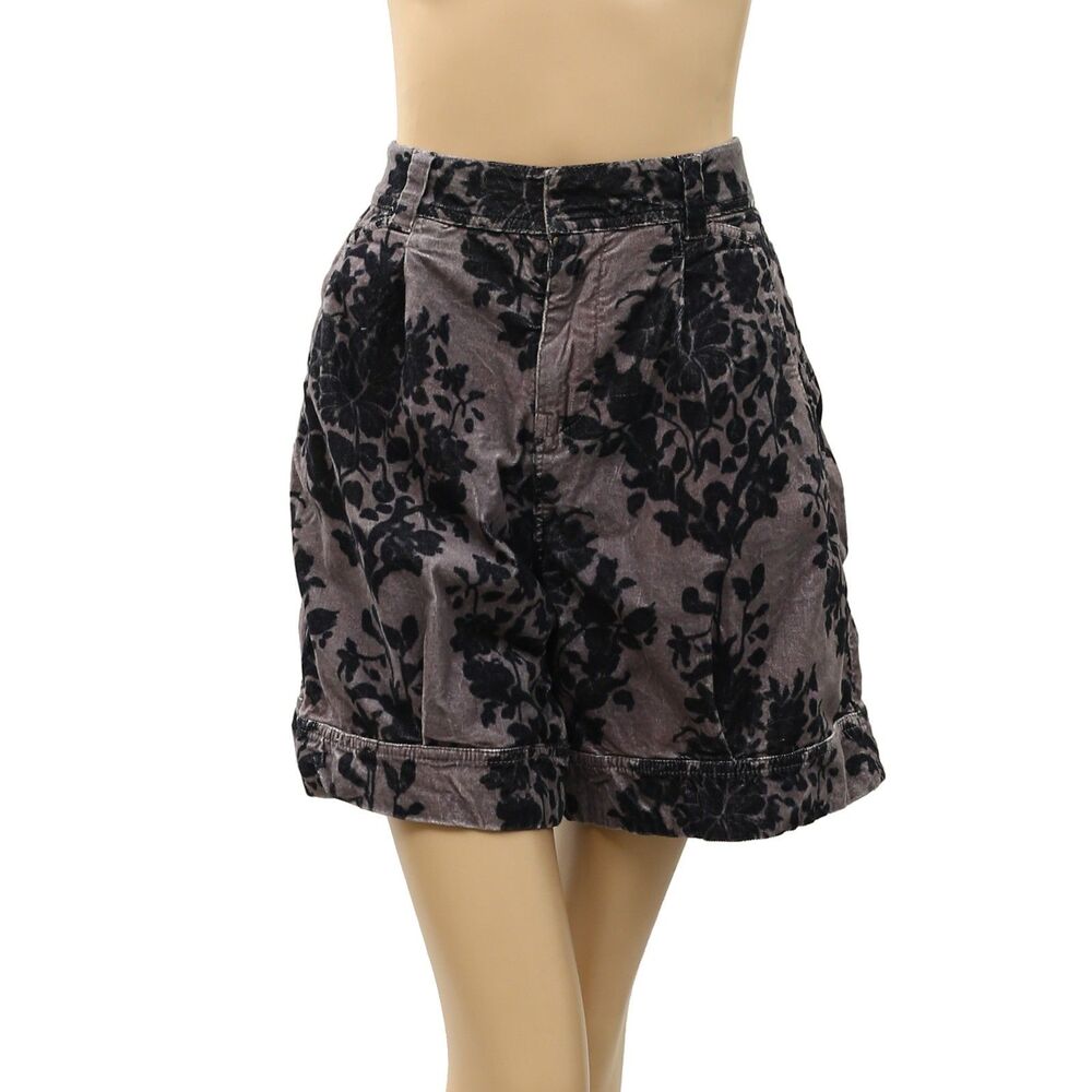 Free People We The Free Rock Romance Printed Shorts Floral Trendy M 288603 - Picture 5 of 9